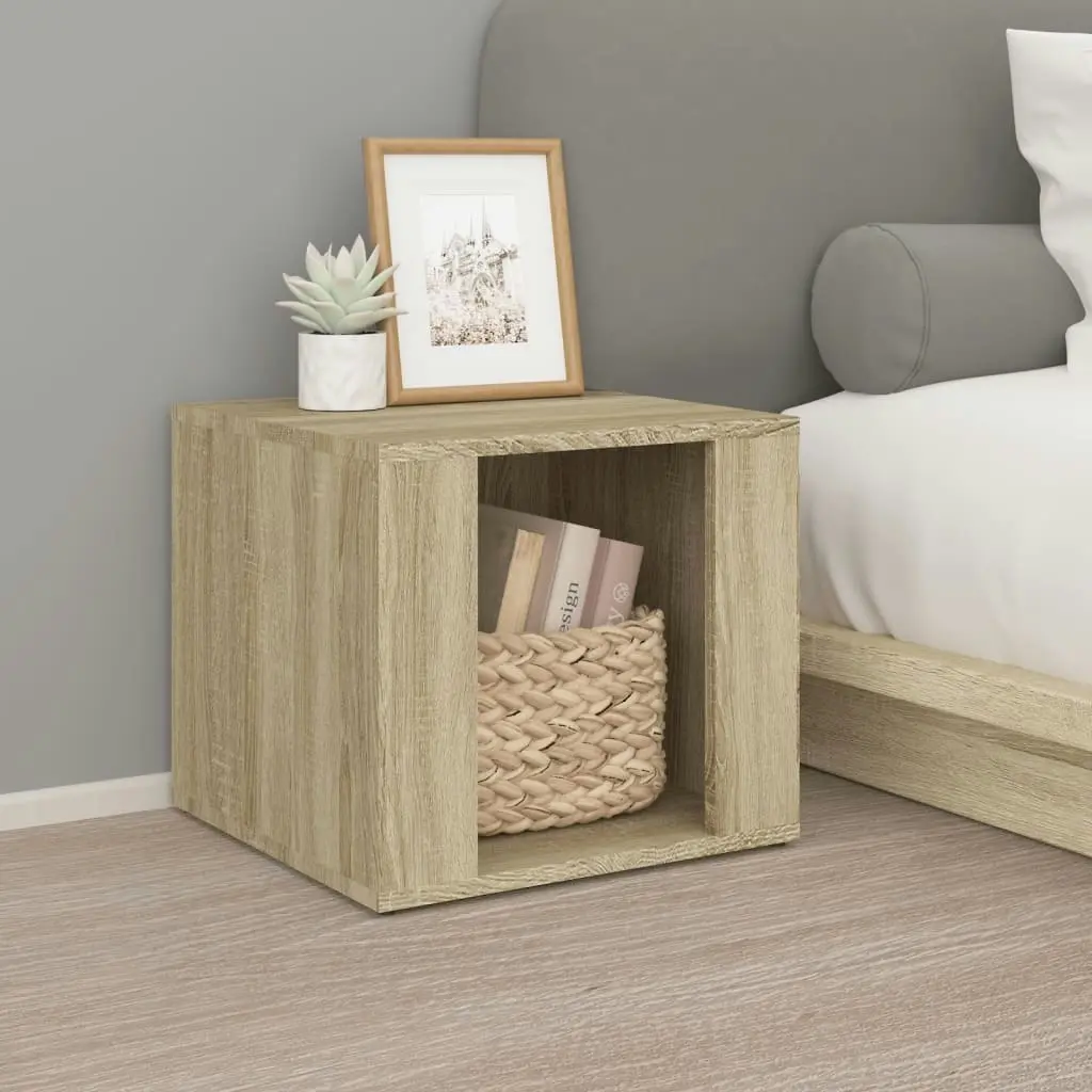 Bedside Table Sonoma Oak 41x40x36 cm Engineered Wood 816547