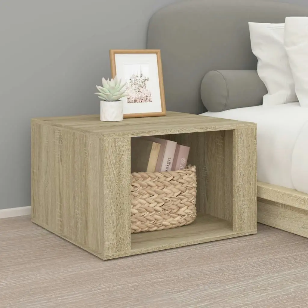 Bedside Table Sonoma Oak 57x55x36 cm Engineered Wood 816555