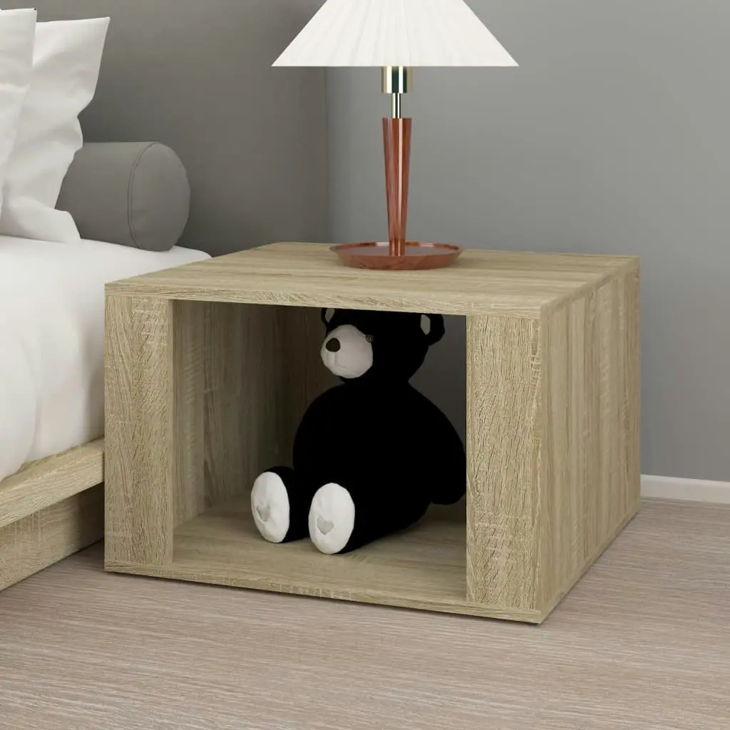 Bedside Table Sonoma Oak 57x55x36 cm Engineered Wood 816555