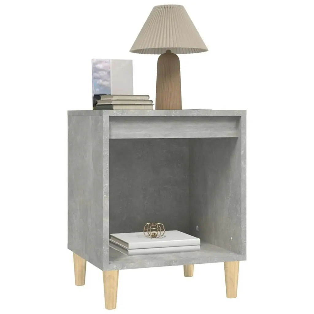 Bedside Cabinets 2 pcs Concrete Grey 40x35x50 cm 821867