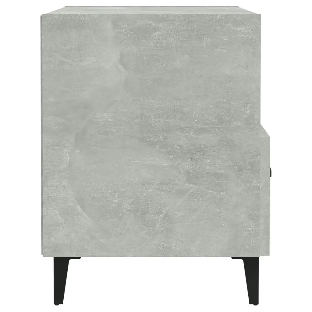 Bedside Cabinets 2 pcs Concrete Grey Engineered Wood 812033