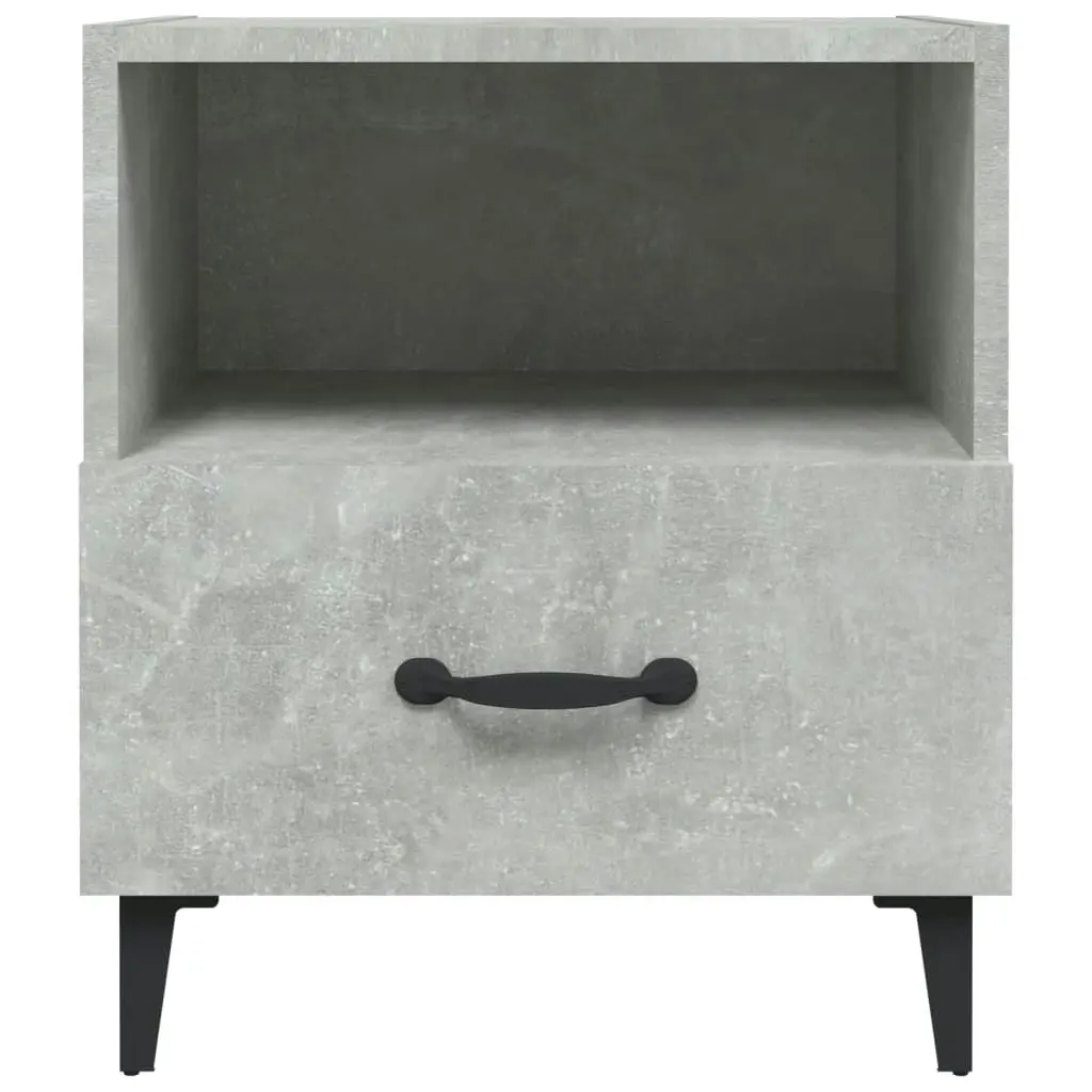 Bedside Cabinets 2 pcs Concrete Grey Engineered Wood 812033