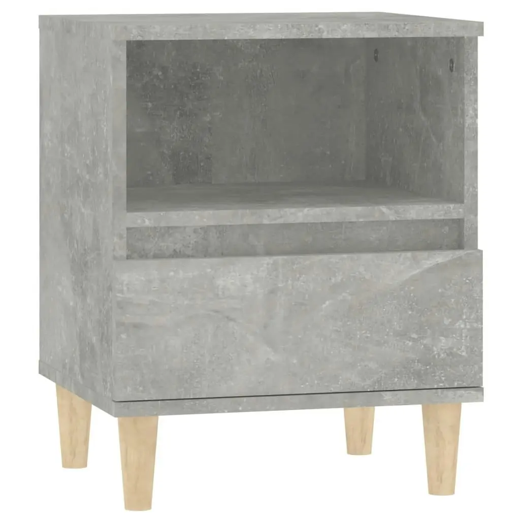 Bedside Cabinets 2 pcs Concrete Grey 40x35x50 cm 821803