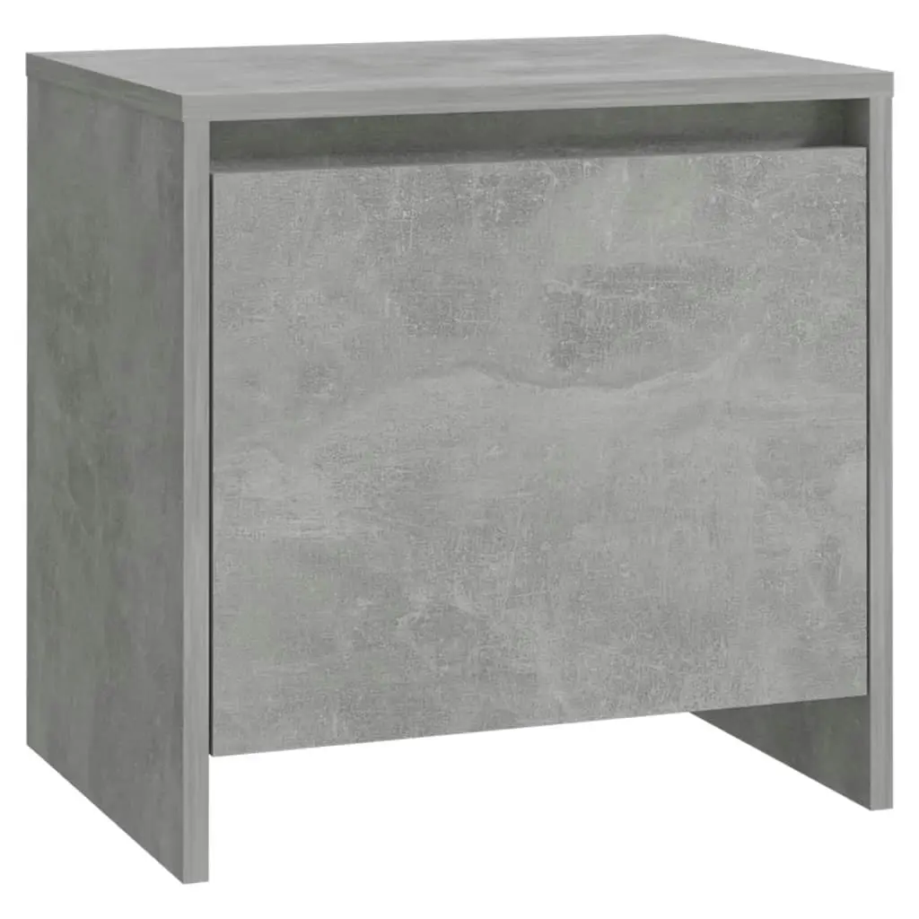 Bedside Cabinets 2 pcs Concrete Grey 45x34x44.5 cm Engineered Wood 809872