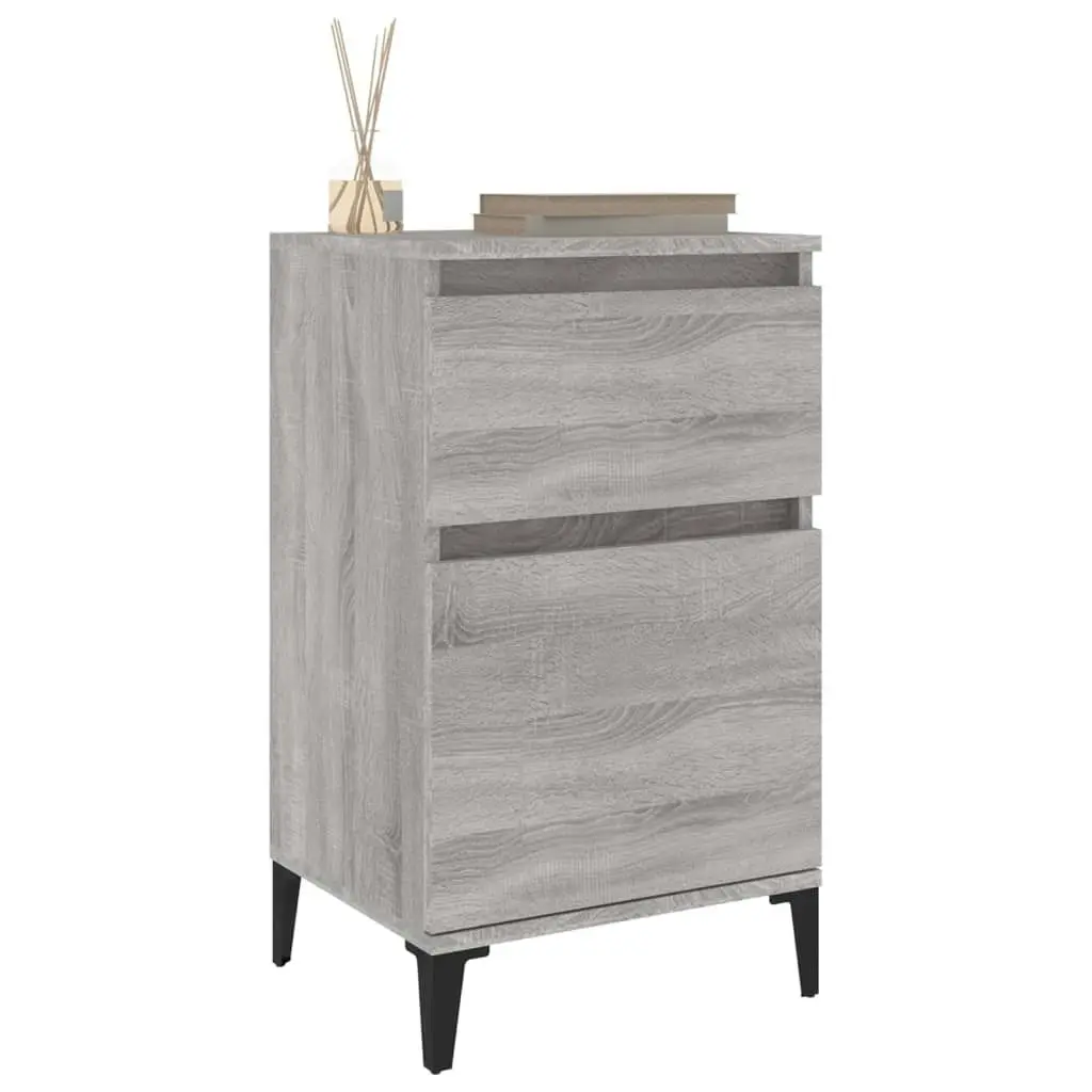 Bedside Cabinets 2 pcs Grey Sonoma 40x35x70 cm 819721