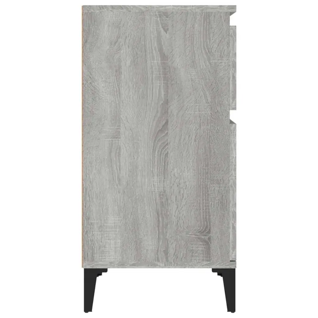 Bedside Cabinets 2 pcs Grey Sonoma 40x35x70 cm 819721