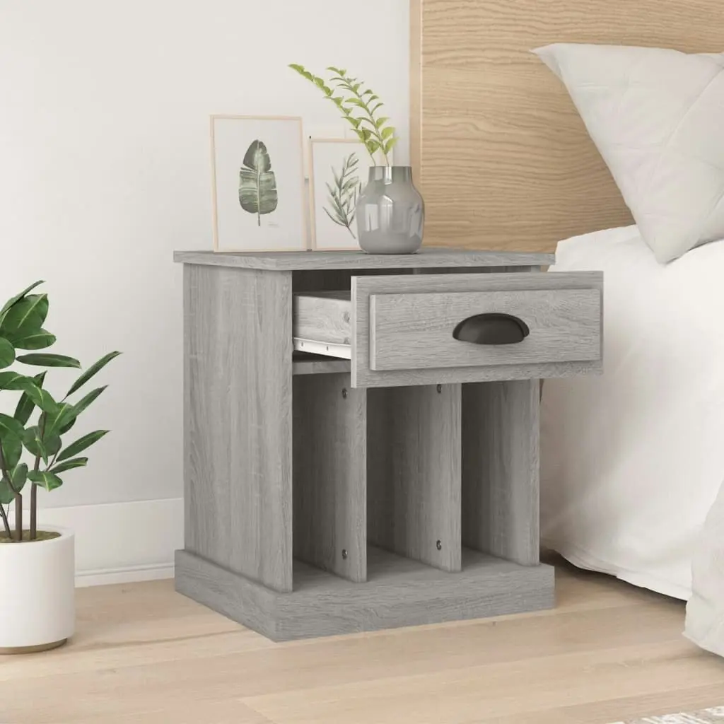 Bedside Cabinets 2 pcs Grey Sonoma 43x36x50 cm 816357