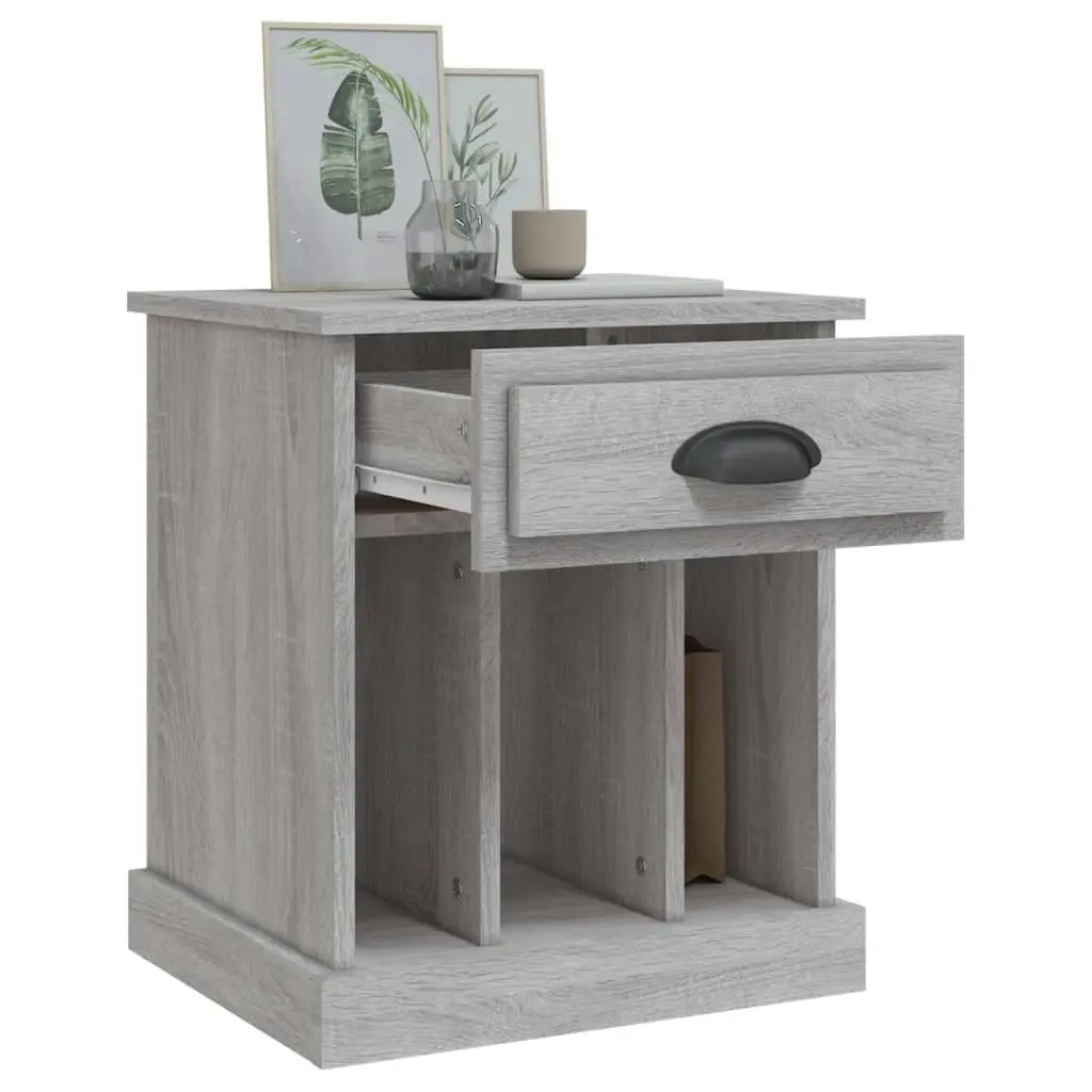 Bedside Cabinets 2 pcs Grey Sonoma 43x36x50 cm 816357