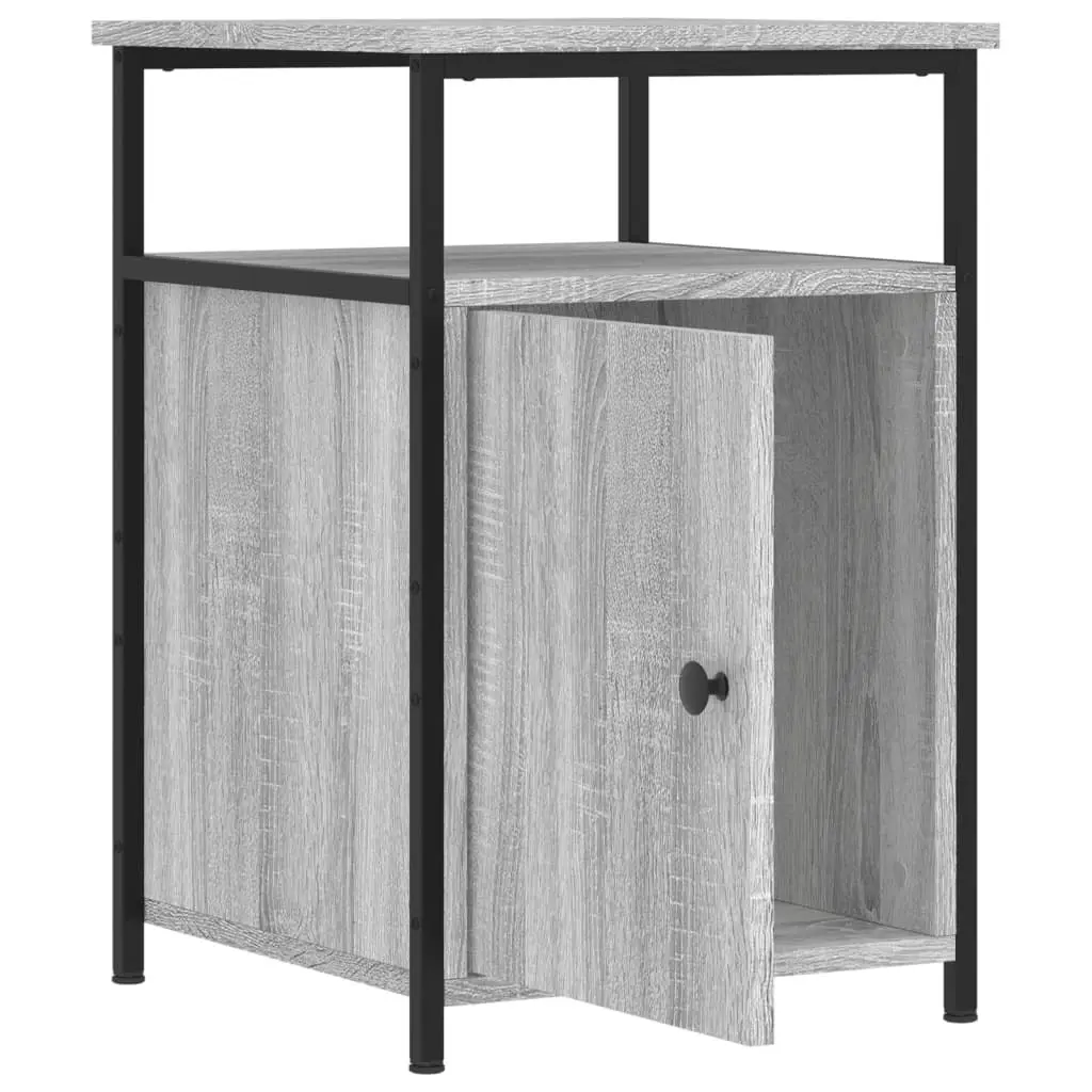 Bedside Cabinets 2 pcs Grey Sonoma 40x42x60 cm Engineered Wood 826040