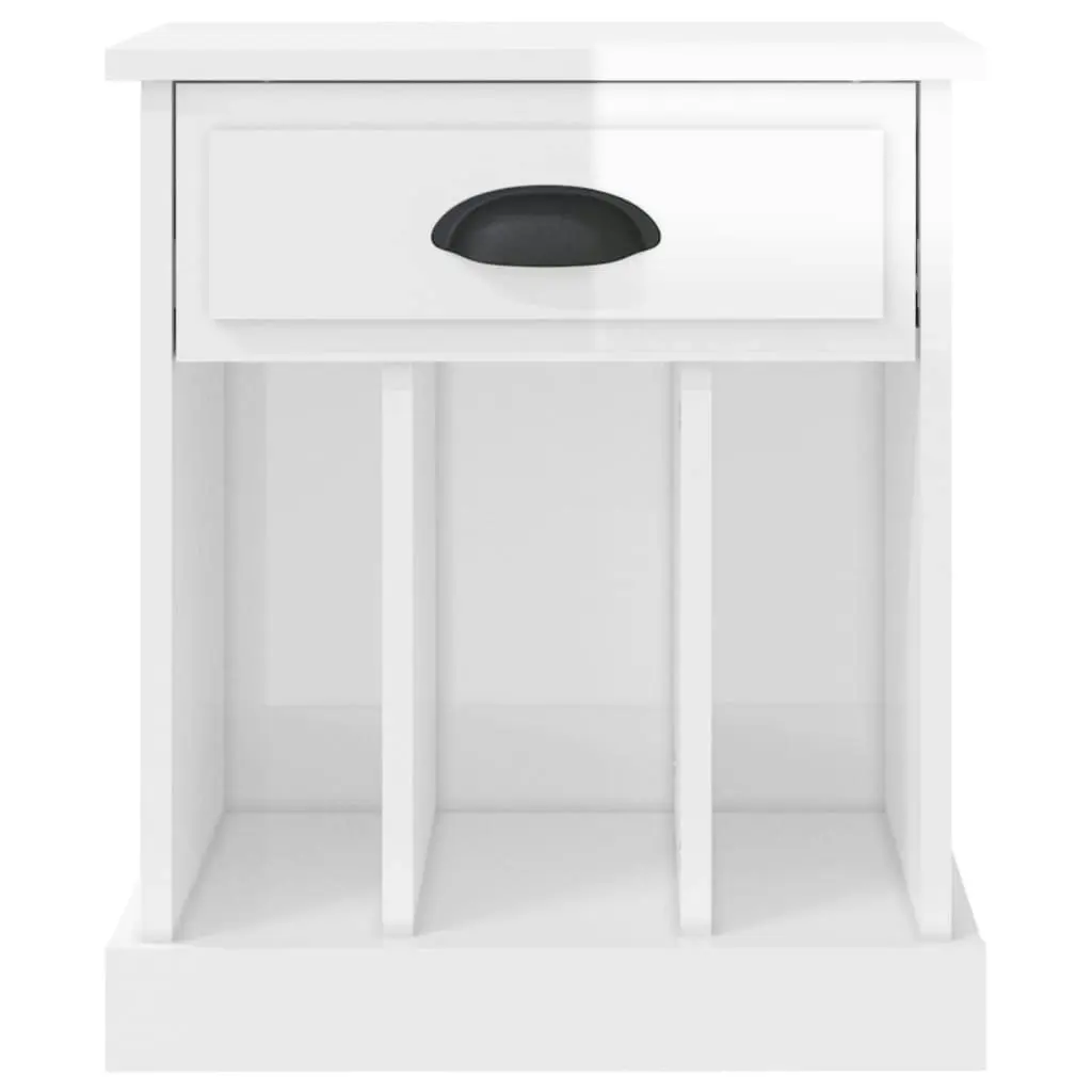 Bedside Cabinets 2 pcs High Gloss White 43x36x50 cm 816349