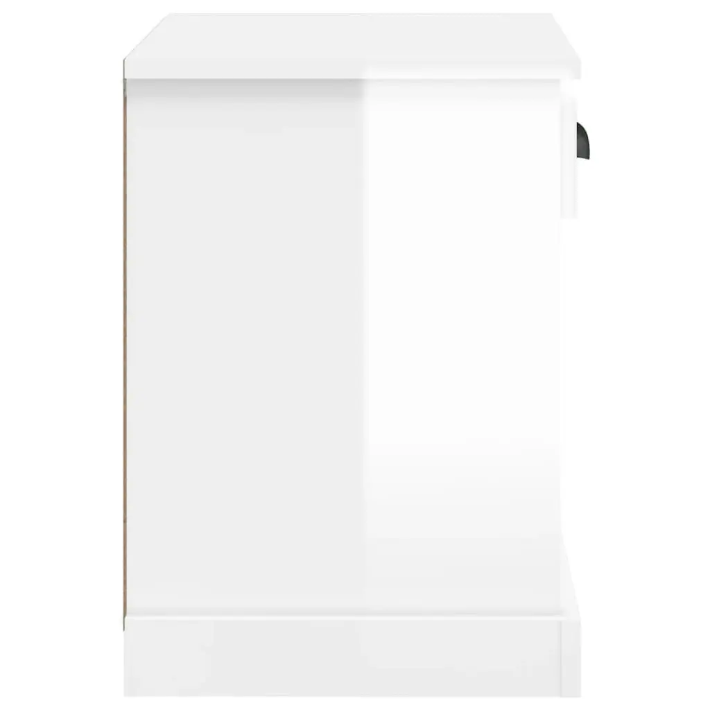 Bedside Cabinets 2 pcs High Gloss White 43x36x50 cm 816349