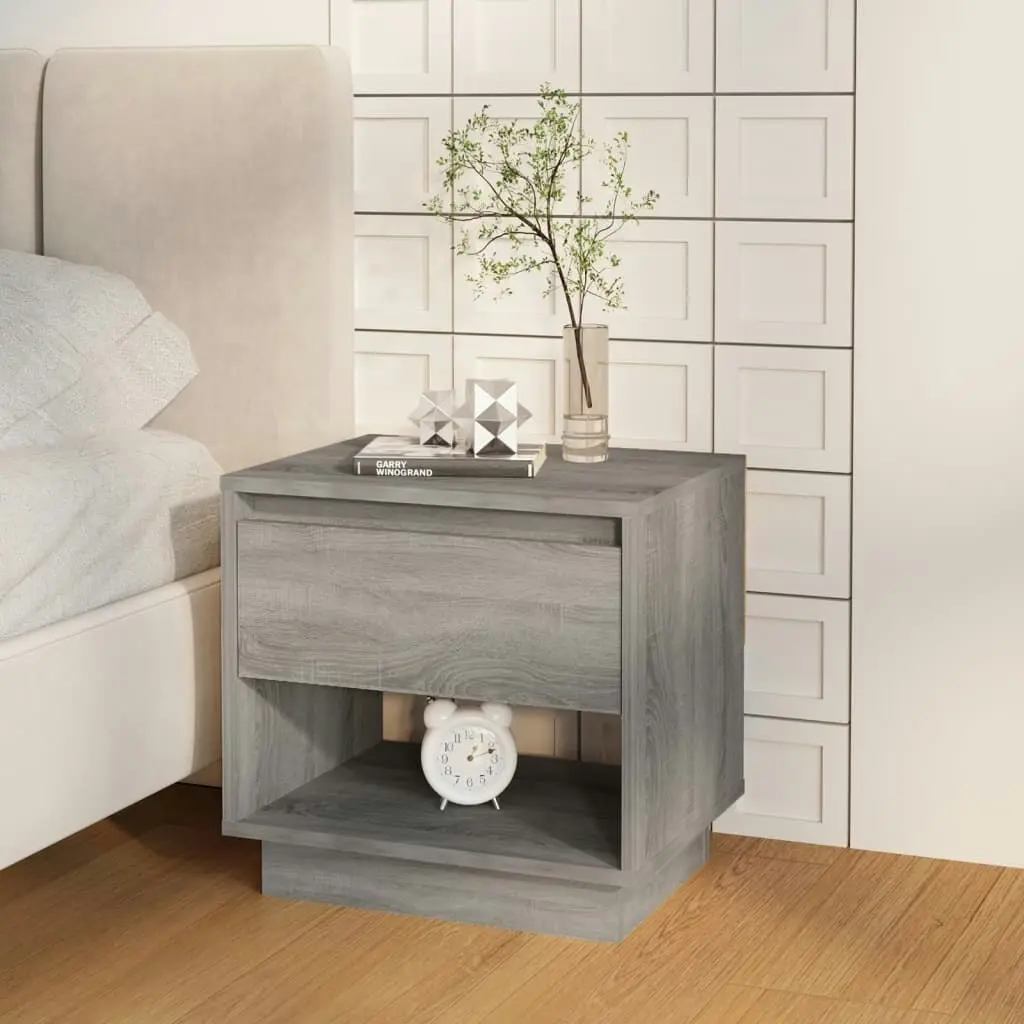 Bedside Cabinets 2 pcs Grey Sonoma 45x34x44 cm Engineered Wood 812984