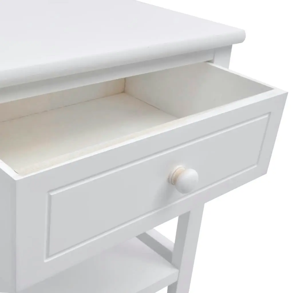 Bedside Cabinets 2 pcs Wood White 242871