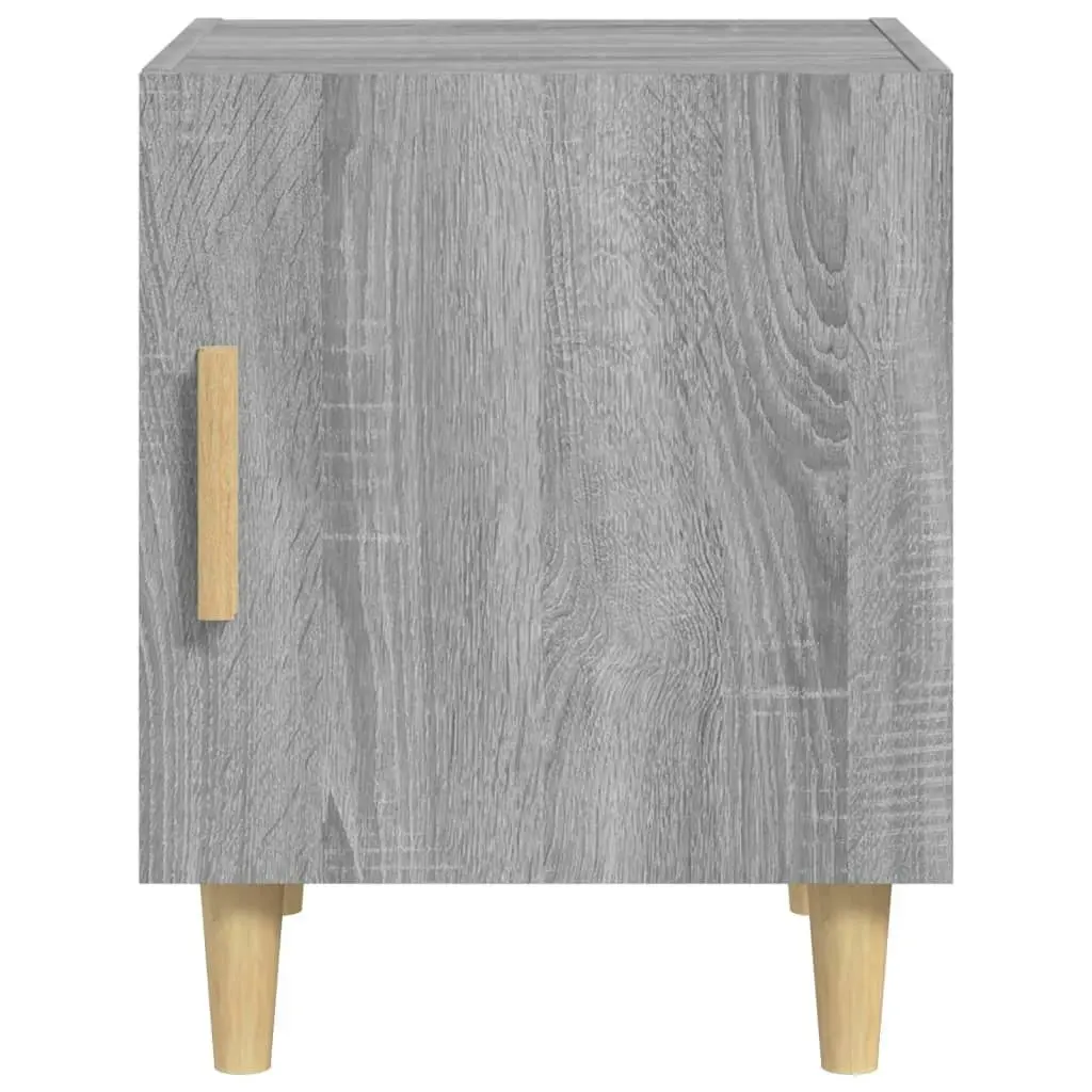 Bedside Cabinets 2 pcs Grey Sonoma Engineered Wood 817312