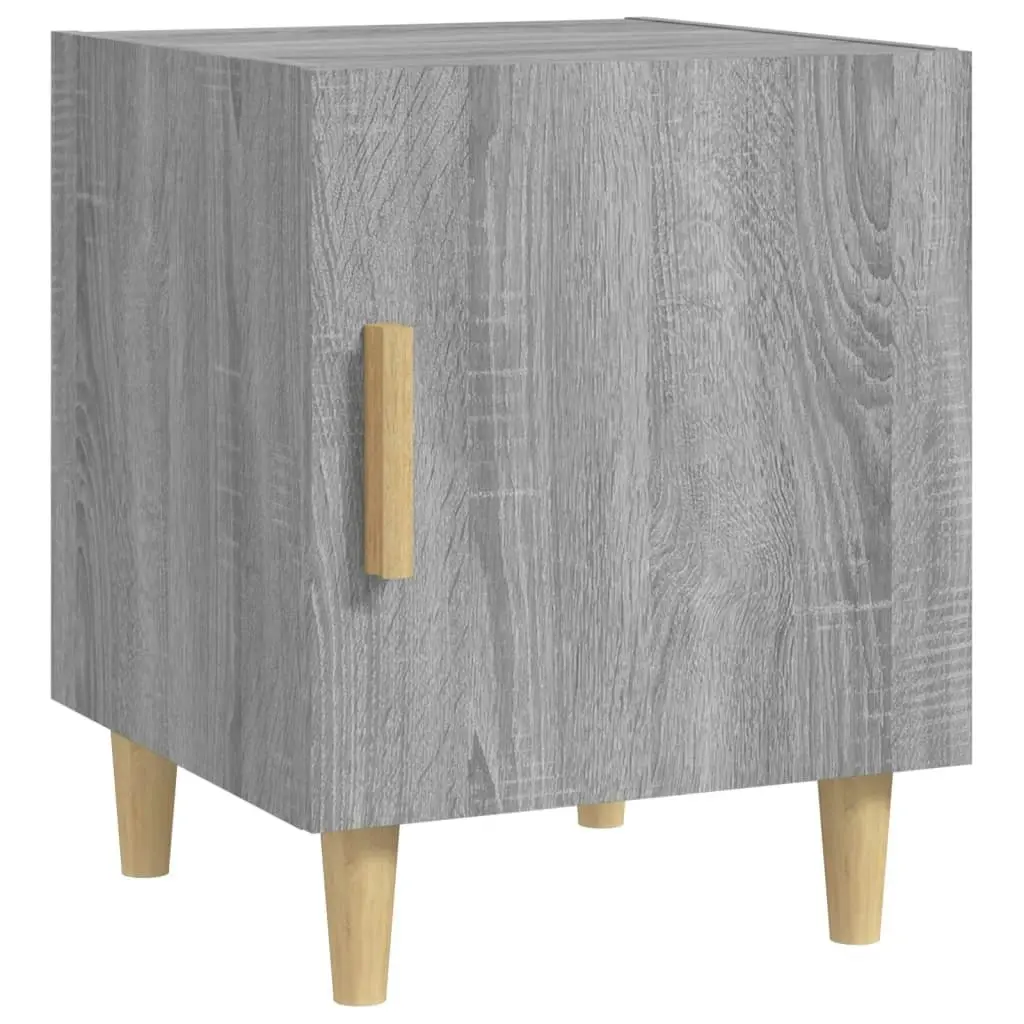 Bedside Cabinets 2 pcs Grey Sonoma Engineered Wood 817312