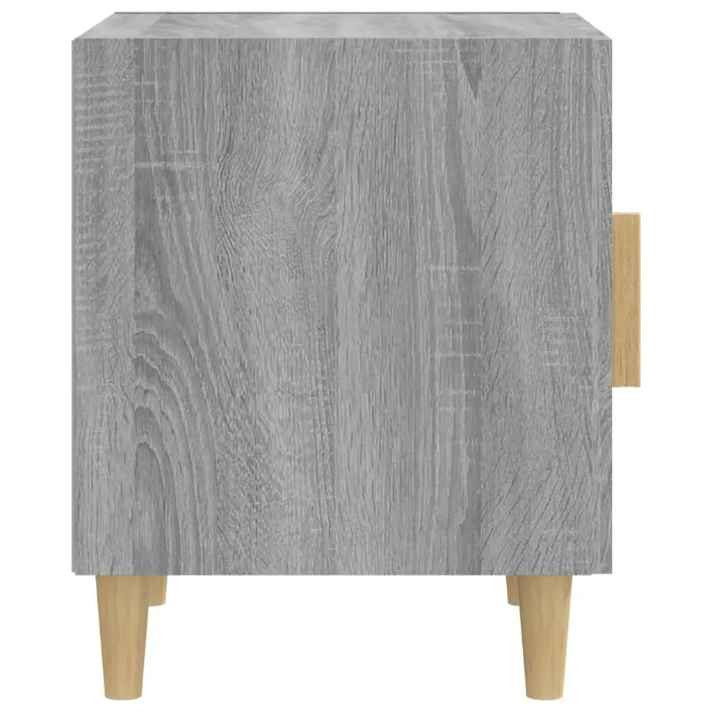 Bedside Cabinets 2 pcs Grey Sonoma Engineered Wood 817312