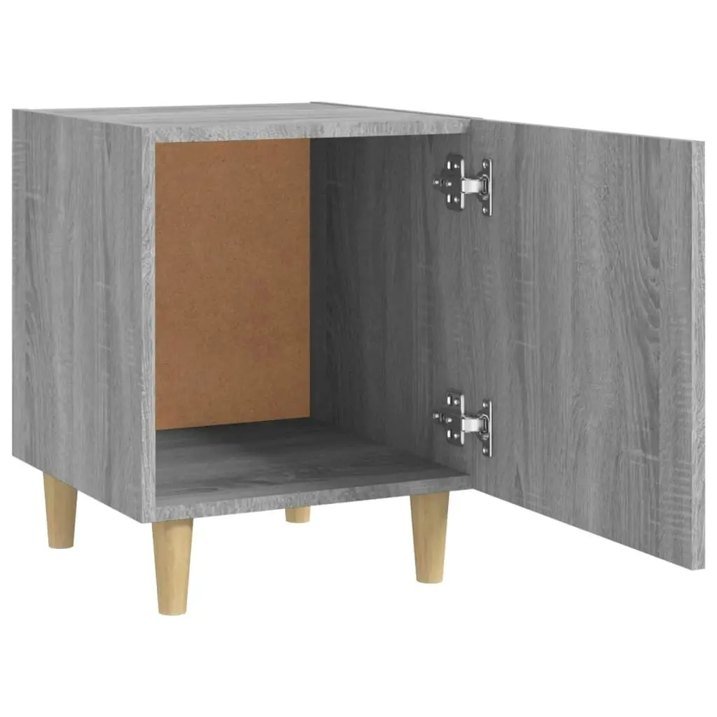 Bedside Cabinets 2 pcs Grey Sonoma Engineered Wood 817312