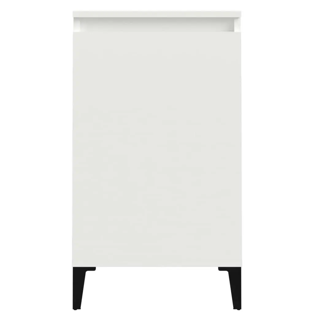 Bedside Cabinets 2 pcs High Gloss White 40x35x70cm Engineered Wood 819649