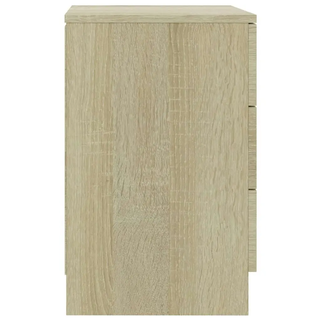 Bedside Cabinets 2 pcs Sonoma Oak 38x35x56 cm Engineered Wood 800457