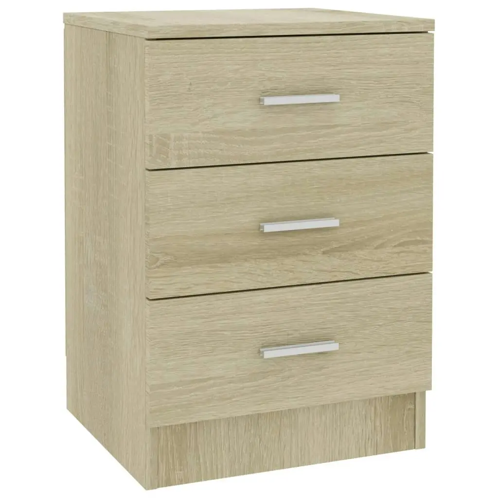 Bedside Cabinets 2 pcs Sonoma Oak 38x35x56 cm Engineered Wood 800457