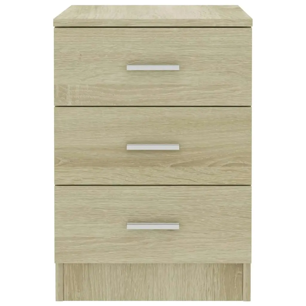 Bedside Cabinets 2 pcs Sonoma Oak 38x35x56 cm Engineered Wood 800457