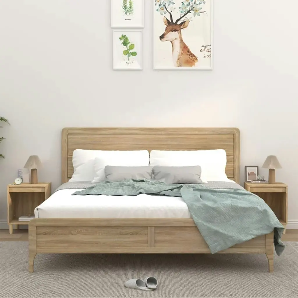 Bedside Cabinets 2 pcs Sonoma Oak 40x35x50 cm 821865