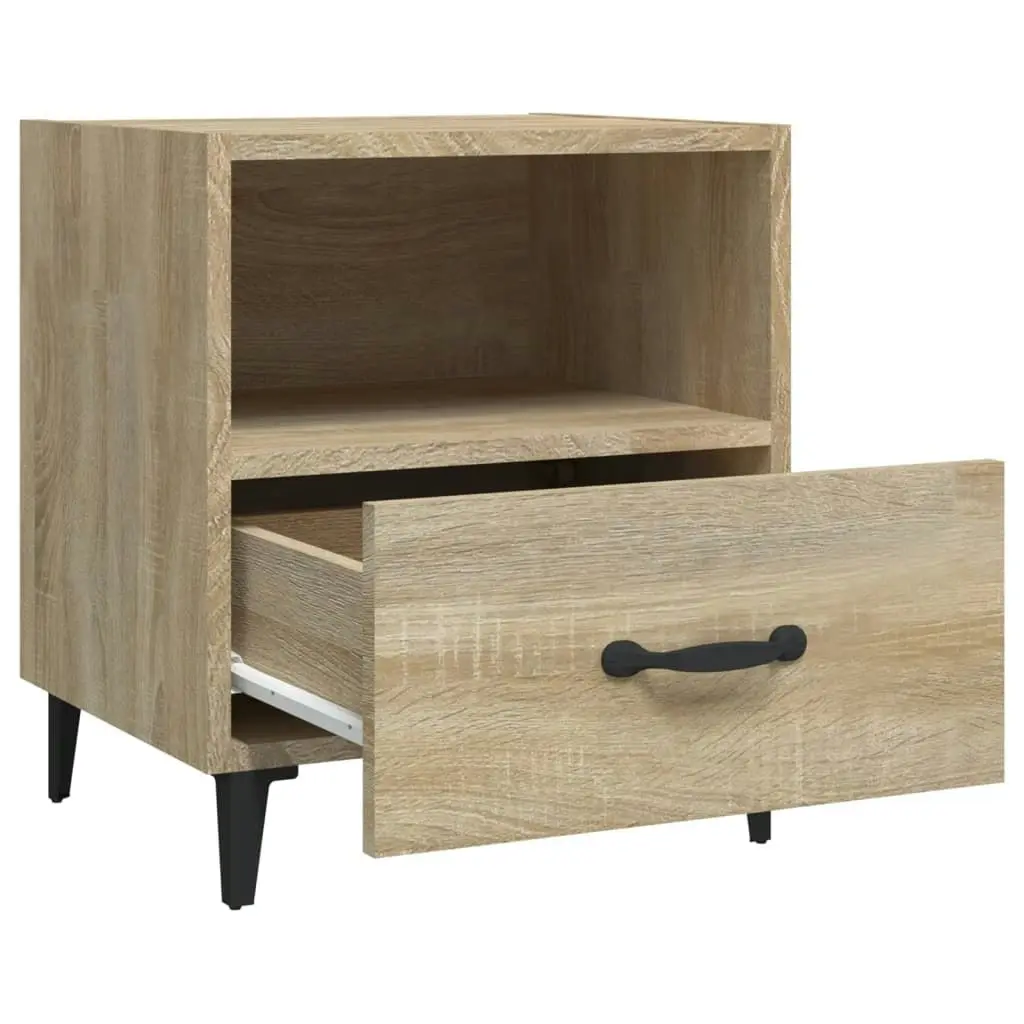 Bedside Cabinets 2 pcs Sonoma Oak Engineered Wood 812031