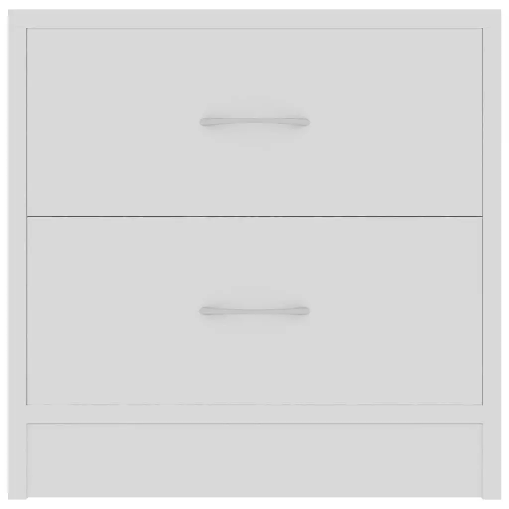 Bedside Cabinets 2 pcs White 40x30x40 cm Engineered Wood 801036