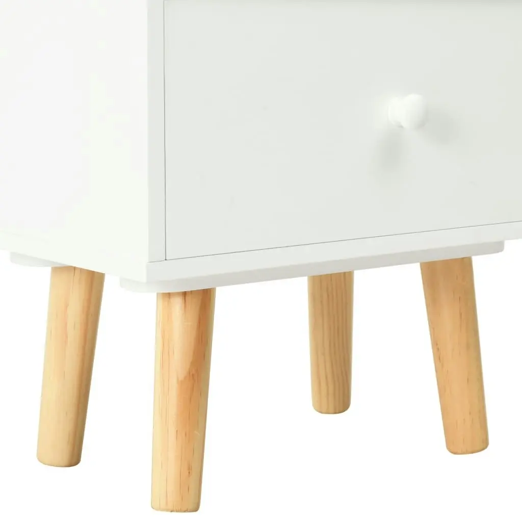 Bedside Cabinets 2 pcs White 40x30x50 cm Solid Pinewood 285224