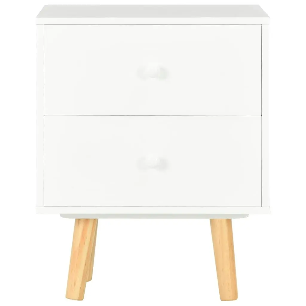 Bedside Cabinets 2 pcs White 40x30x50 cm Solid Pinewood 285224