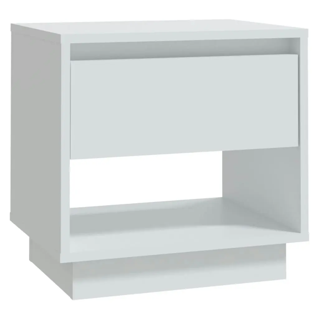 Bedside Cabinets 2 pcs White 45x34x44 cm Engineered Wood 809513