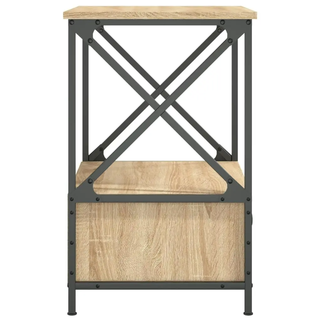 Bedside Table Sonoma Oak 50x41x65 cm Engineered Wood 826085