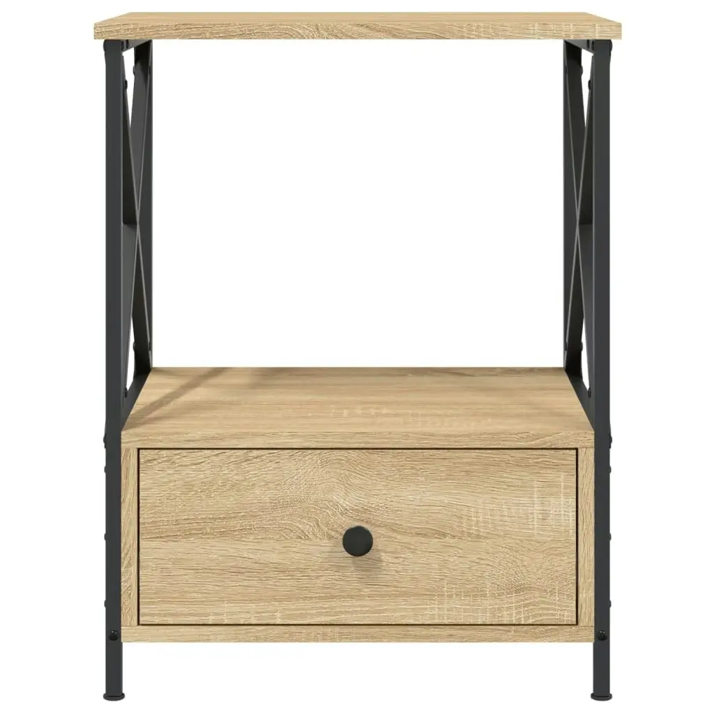 Bedside Table Sonoma Oak 50x41x65 cm Engineered Wood 826085