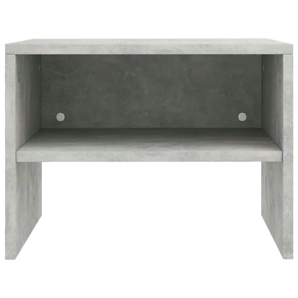 Bedside Cabinets 2 pcs Concrete Grey 40x30x30 cm Engineered Wood 800072