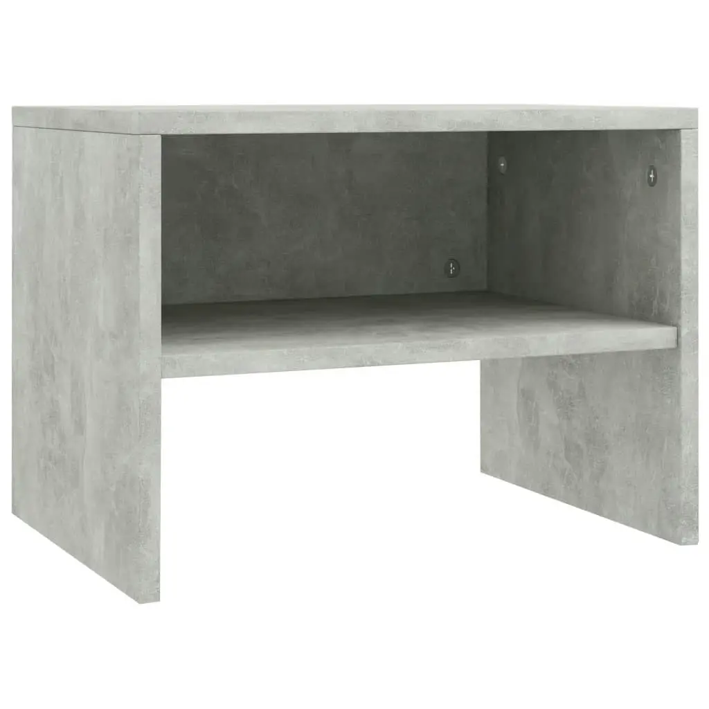 Bedside Cabinets 2 pcs Concrete Grey 40x30x30 cm Engineered Wood 800072