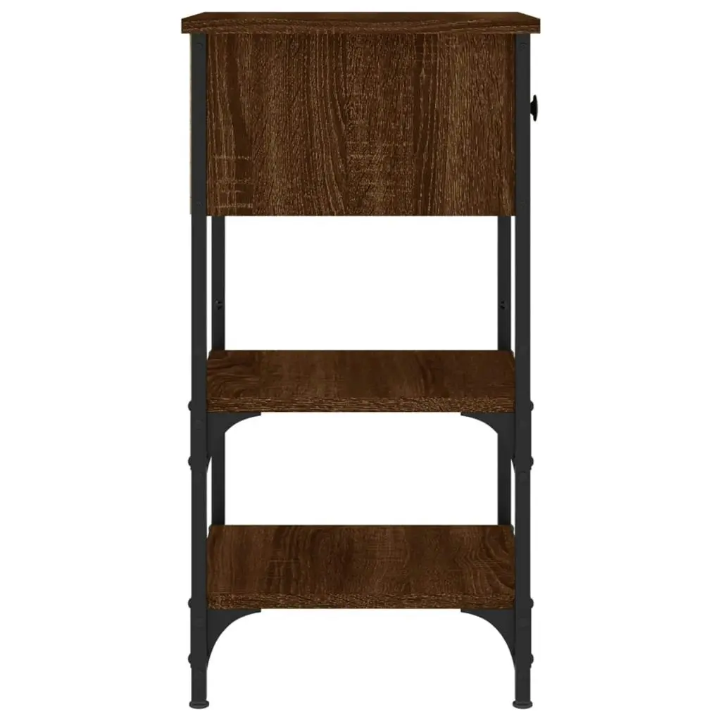 Bedside Cabinets 2 pcs Brown Oak 34x36x70 cm Engineered Wood 825982