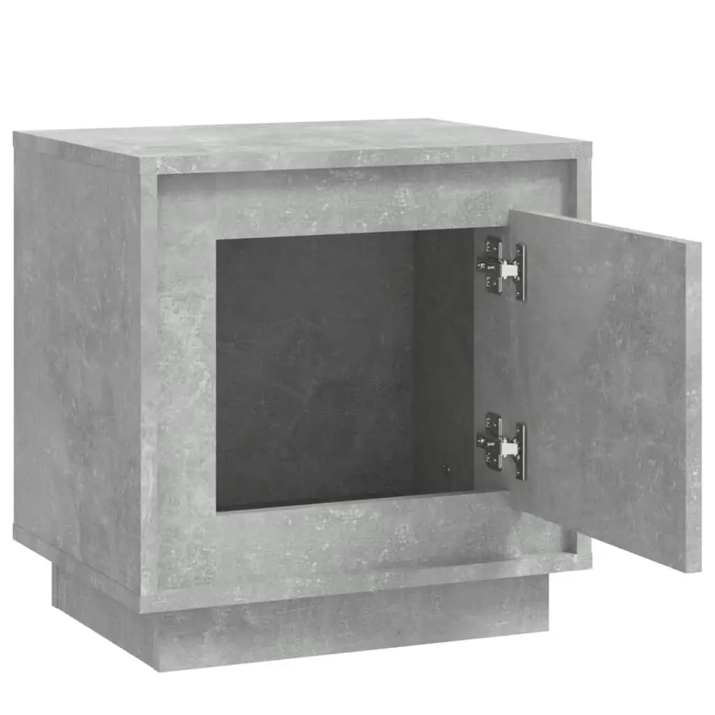 Bedside Cabinets 2 pcs Concrete Grey 44x35x45 cm Engineered Wood 819845