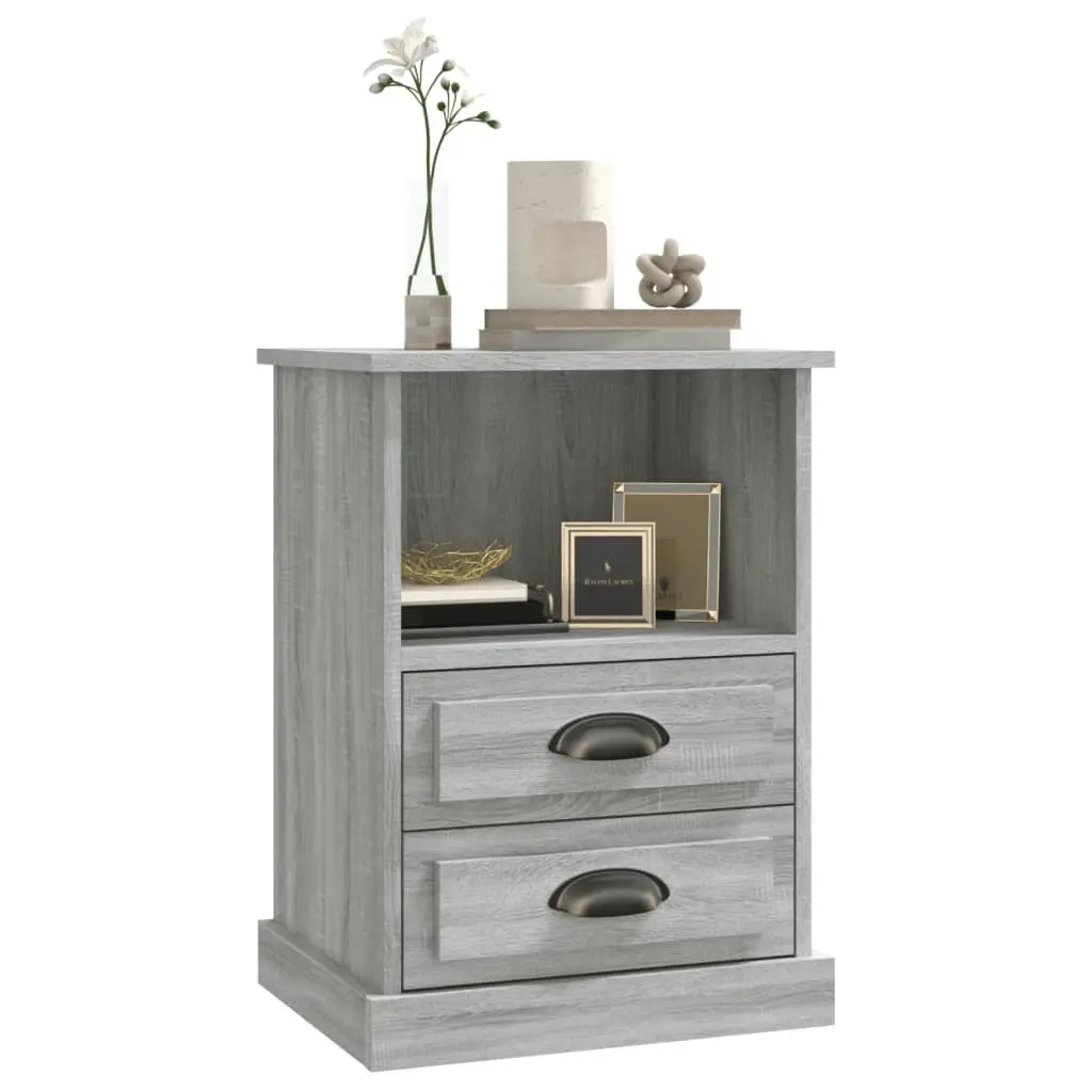 Bedside Cabinets 2 pcs Grey Sonoma 43x36x60 cm 816341