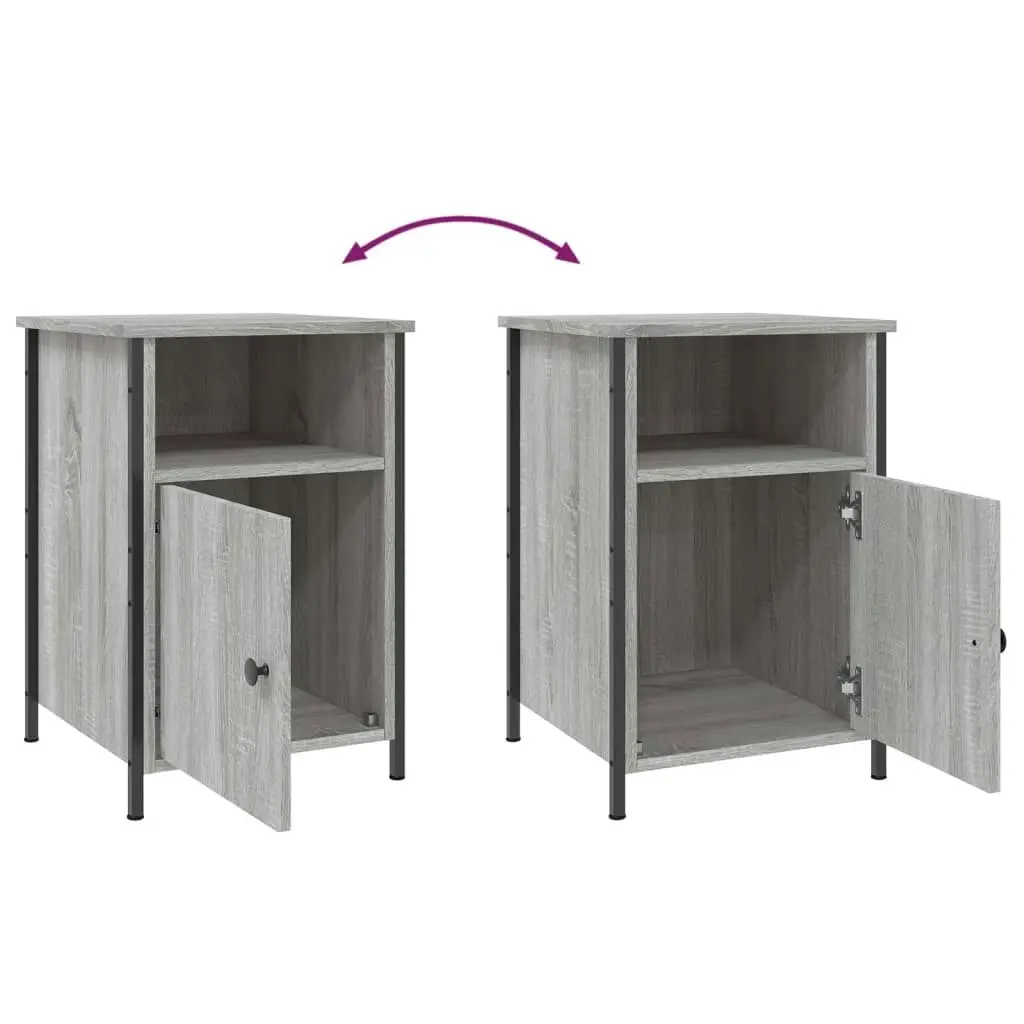 Bedside Cabinets 2 pcs Grey Sonoma 40x42x60 cm Engineered Wood 825920