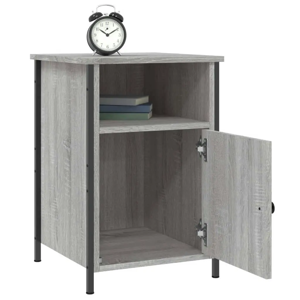 Bedside Cabinets 2 pcs Grey Sonoma 40x42x60 cm Engineered Wood 825920