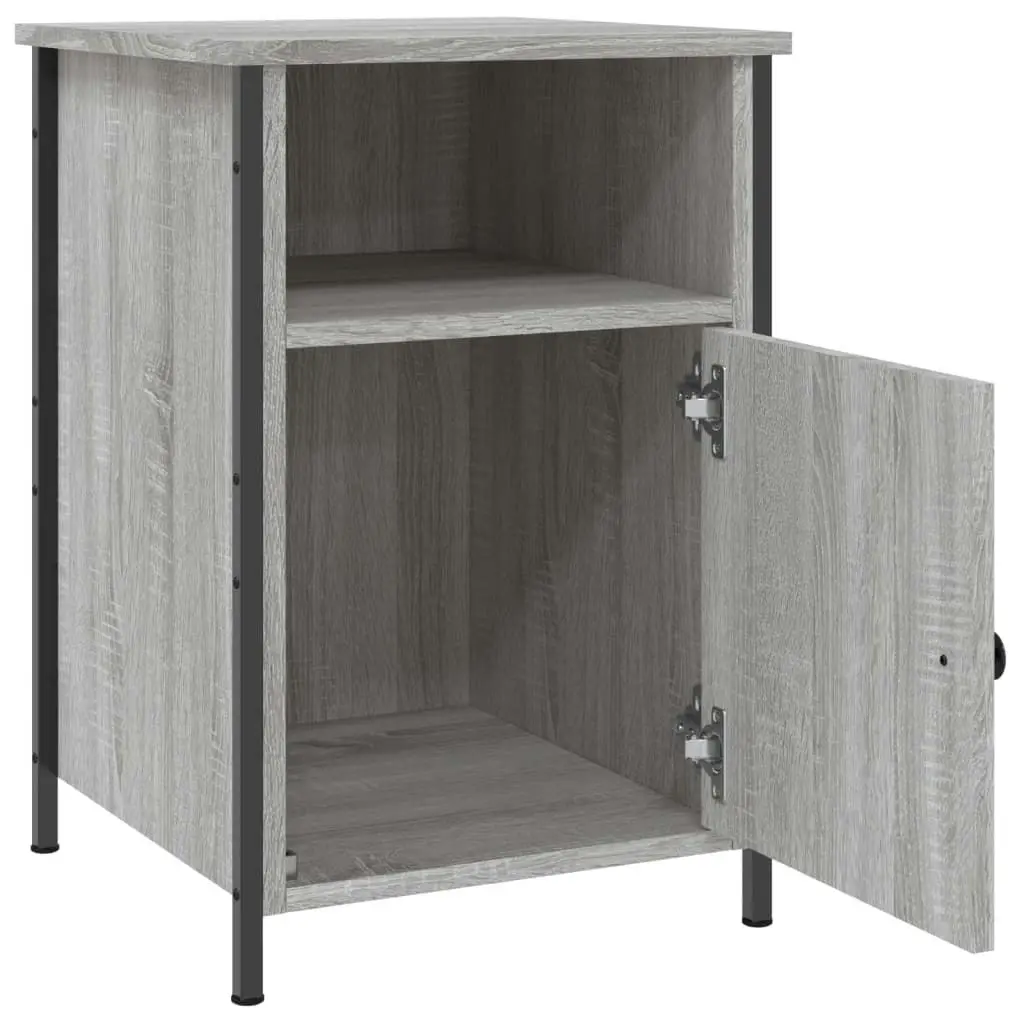 Bedside Cabinets 2 pcs Grey Sonoma 40x42x60 cm Engineered Wood 825920