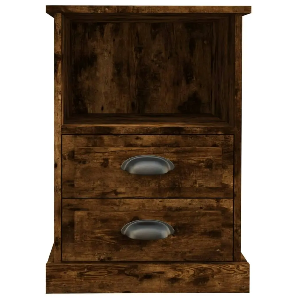 Bedside Cabinets 2 pcs Smoked Oak 43x36x60 cm 816339