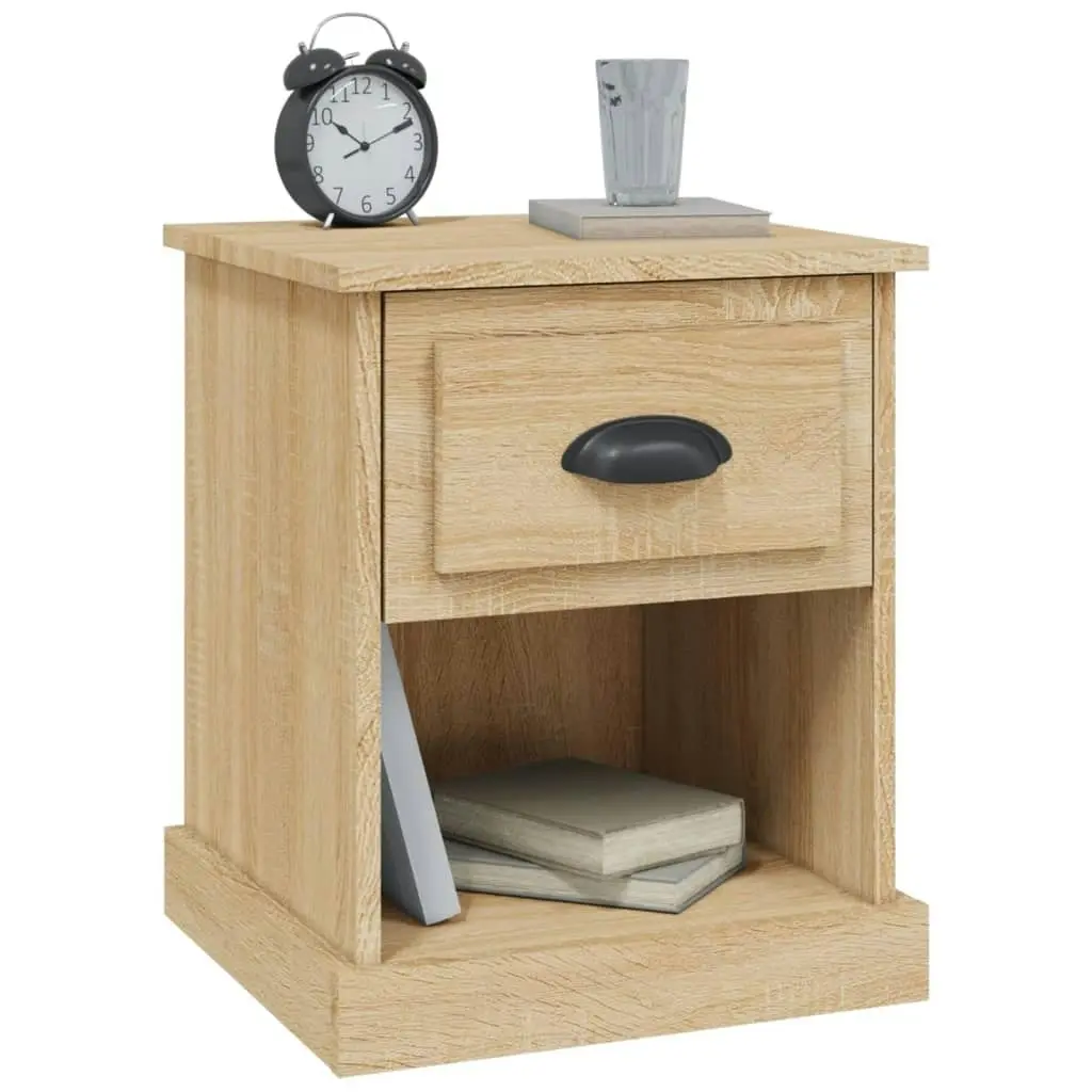 Bedside Cabinets 2 pcs Sonoma Oak 39x39x47.5 cm Engineered Wood 816135