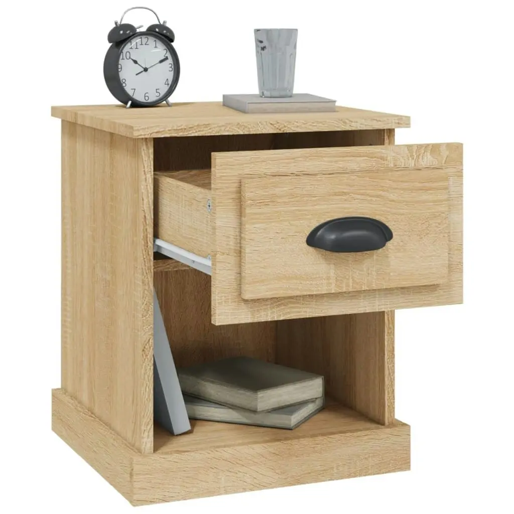 Bedside Cabinets 2 pcs Sonoma Oak 39x39x47.5 cm Engineered Wood 816135