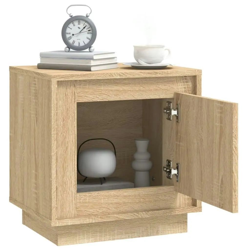 Bedside Cabinets 2 pcs Sonoma Oak 44x35x45 cm Engineered Wood 819843