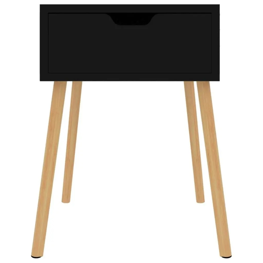 Bedside Cabinets 2 pcs Black 40x40x56 cm Engineered Wood 326798