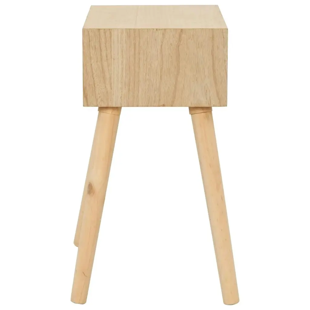 Bedside Table with a Drawer 44x30x58.5 cm Solid Pinewood 247394