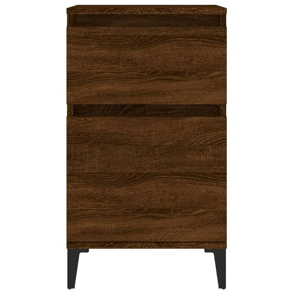 Bedside Cabinets 2 pcs Brown Oak 40x35x70 cm 819723