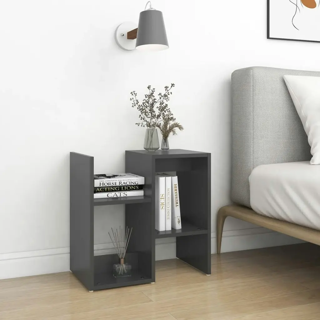 Bedside Cabinets 2 pcs Grey 50x30x51.5 cm Engineered Wood 806369