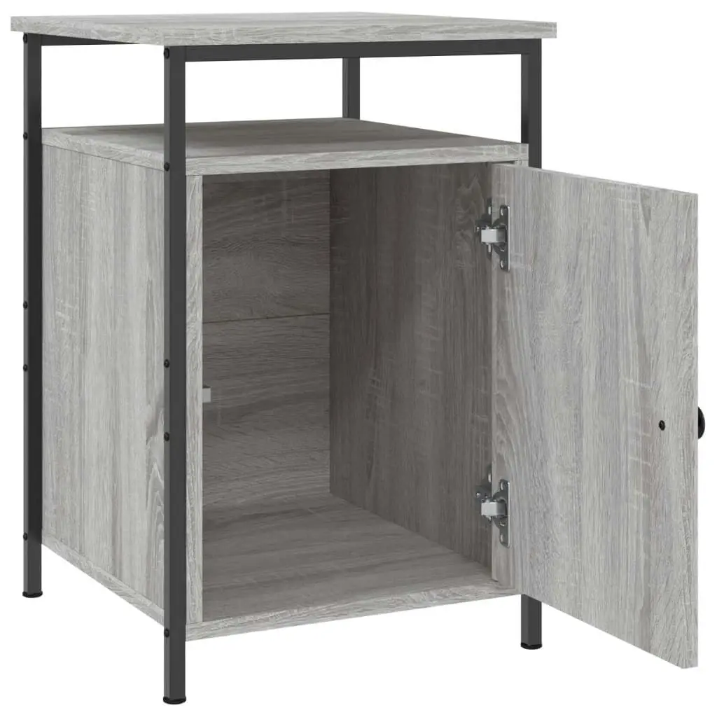 Bedside Cabinets 2 pcs Grey Sonoma 40x42x60 cm Engineered Wood 825870